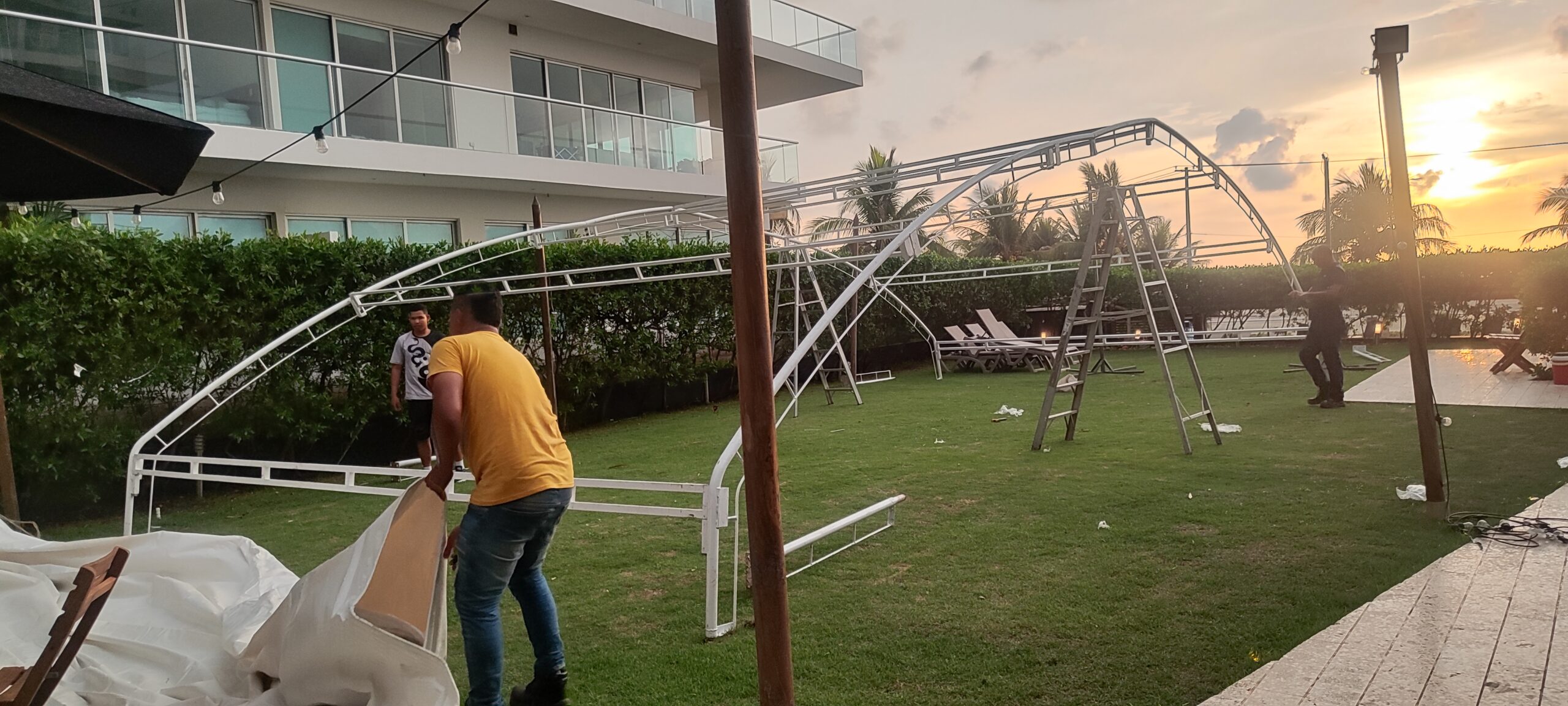 Hangar carpa tipo bodega en Cartagena para eventos e industria - Hangar Cartagena